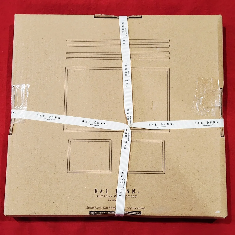 NWT - RAE DUNN | Sushi Serving Set with Chopsticks